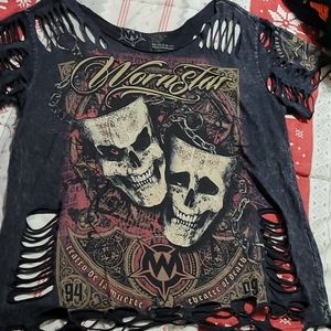 Wornstar custom cut tee